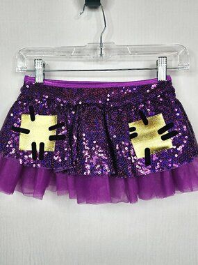Dopey Inspired Tutu Skirt | runDisney Costume | Purple Sequin XS